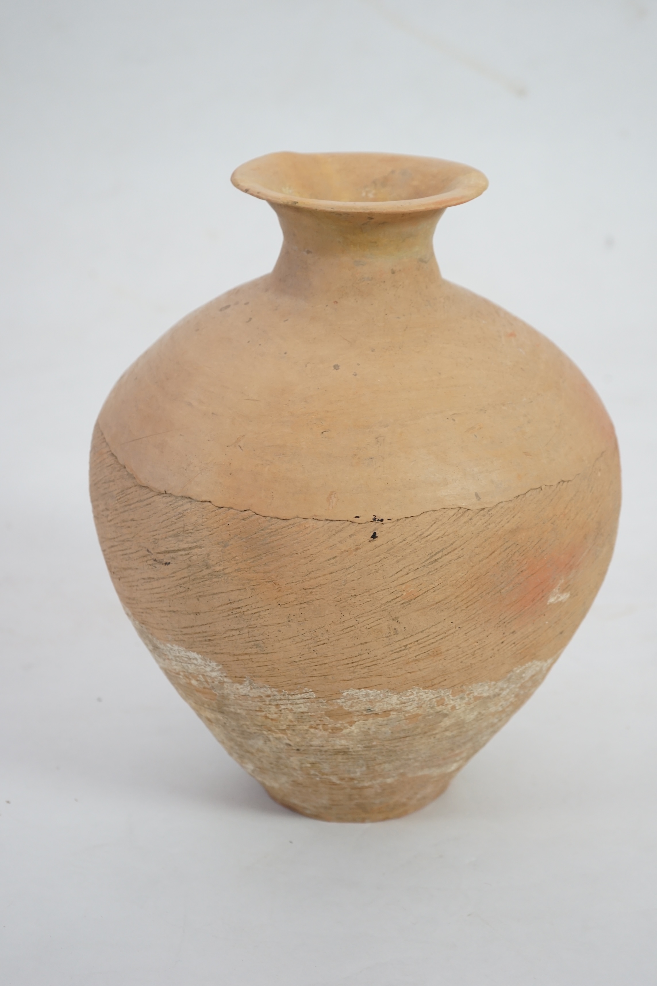 A large Chinese Neolithic pottery jar, Caiyuan Culture (c.2600-2200 BC)